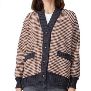 Sea New York Petra Plaid Cardigan Coat